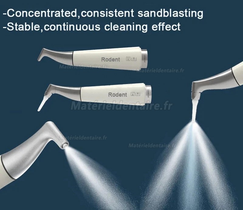 Aéropolisseur jet d’air dentaire VolDent AirJet2S (pièce à main supragingival + sousgingival)